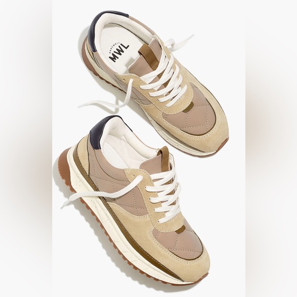 Madewell Kickoff Trainers in Quilted Recycled Nylon - Picture 2 of 14